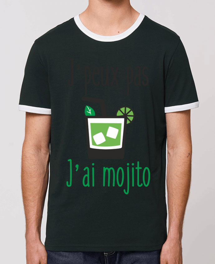 Unisex ringer t-shirt Ringer J'peux pas j'ai mojito by Benichan