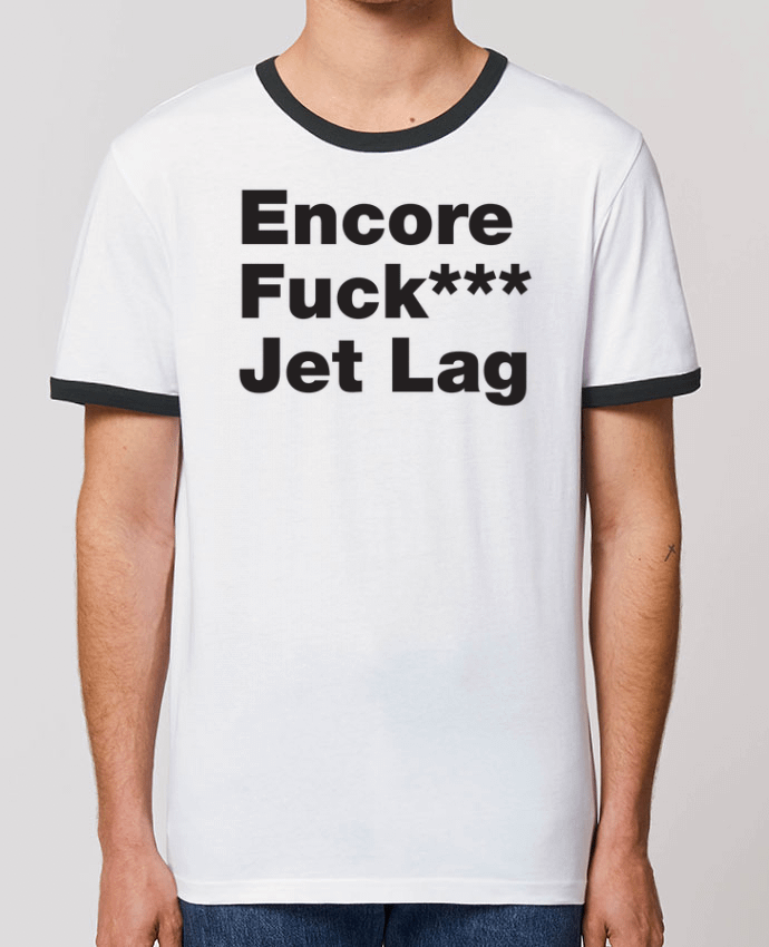 Unisex ringer t-shirt Ringer Encore Jet Lag by tunetoo
