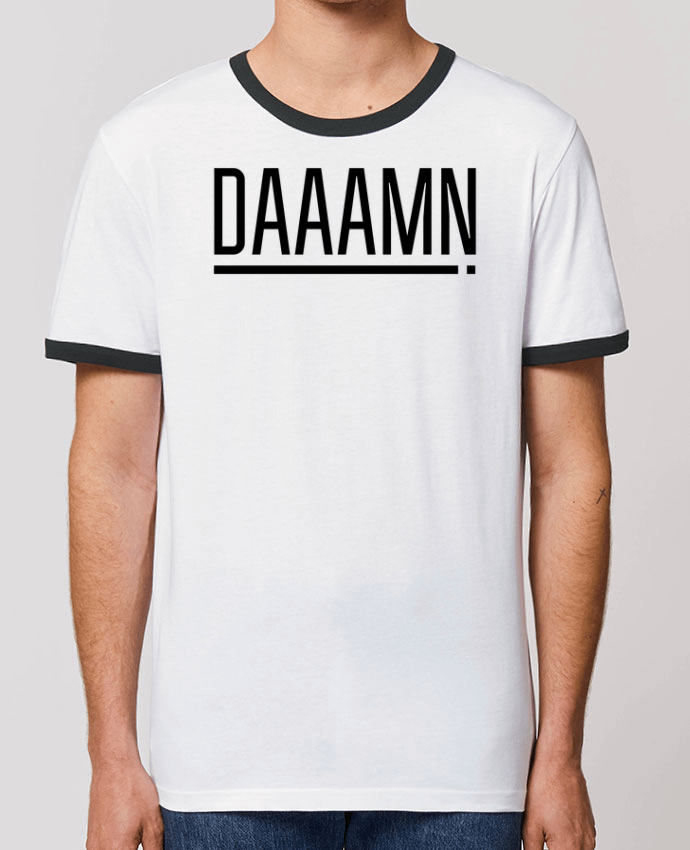 CAMISETA BORDES EN CONTRASTE UNISEX Stanley RINGER Daaamn ! por tunetoo