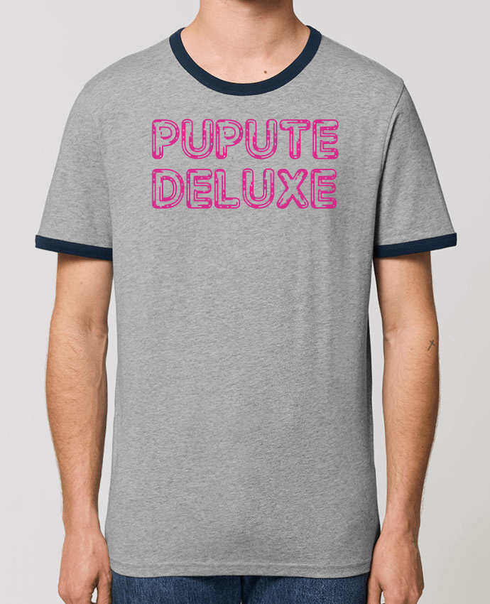 Unisex ringer t-shirt Ringer Pupute De Luxe by tunetoo