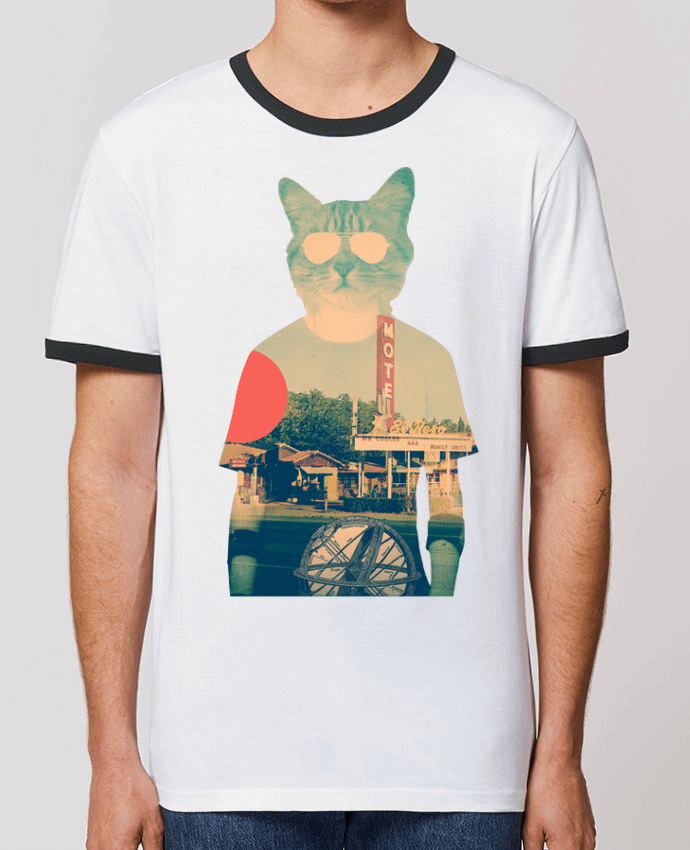 CAMISETA BORDES EN CONTRASTE UNISEX Stanley RINGER Cool cat por ali_gulec