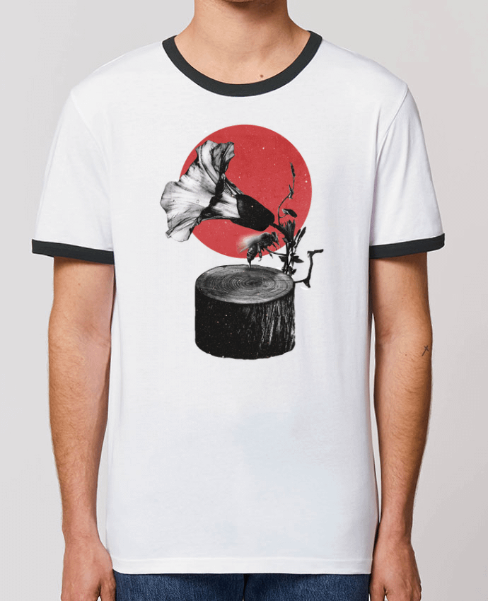 Unisex ringer t-shirt Ringer Gramophone by ali_gulec