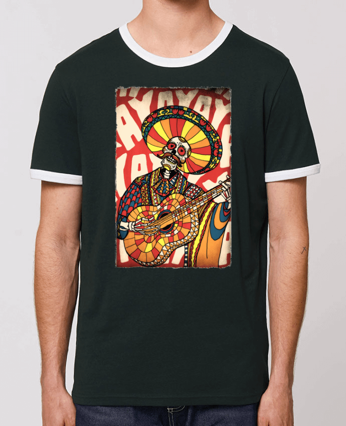 CAMISETA BORDES EN CONTRASTE UNISEX Stanley RINGER Mariachi por ali_gulec