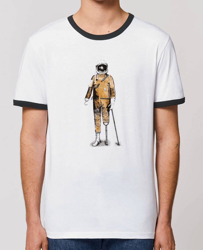 CAMISETA BORDES EN CONTRASTE UNISEX Stanley RINGER Astropirate por Florent Bodart