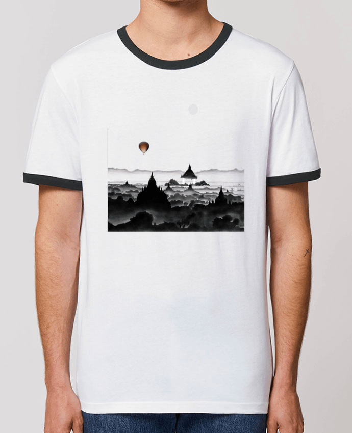 CAMISETA BORDES EN CONTRASTE UNISEX Stanley RINGER Aurora por Florent Bodart