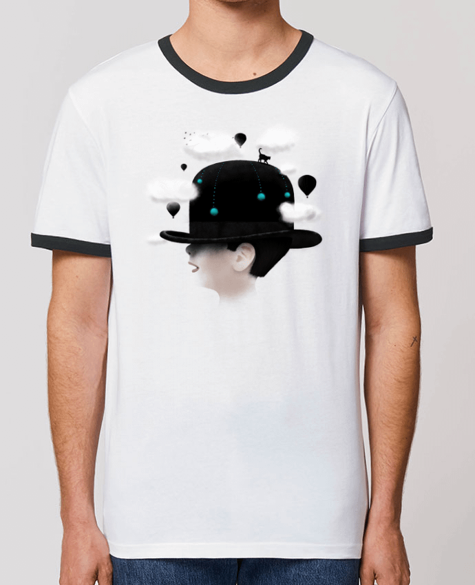 Unisex ringer t-shirt Ringer Dreaming by Florent Bodart