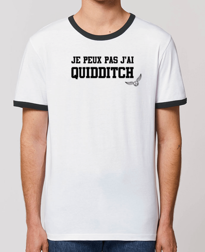 CAMISETA BORDES EN CONTRASTE UNISEX Stanley RINGER Je peux pas j'ai quidditch por tunetoo