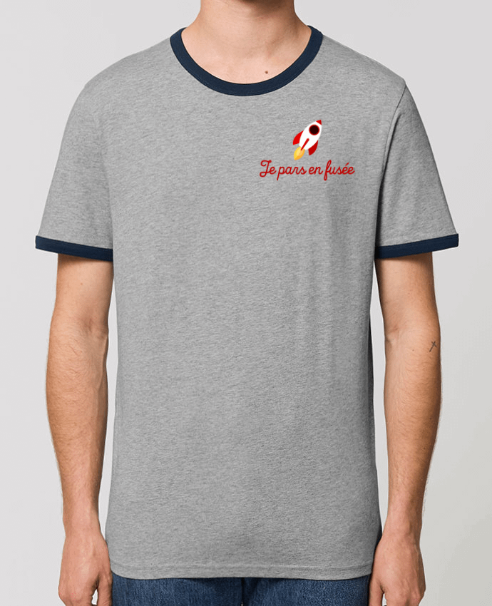 T-Shirt Contrasté Unisexe Stanley RINGER Je bys en fusée by WBang