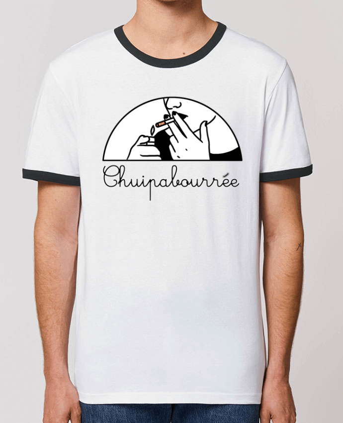 Unisex ringer t-shirt Ringer Chuipabourrée by tattooanshort