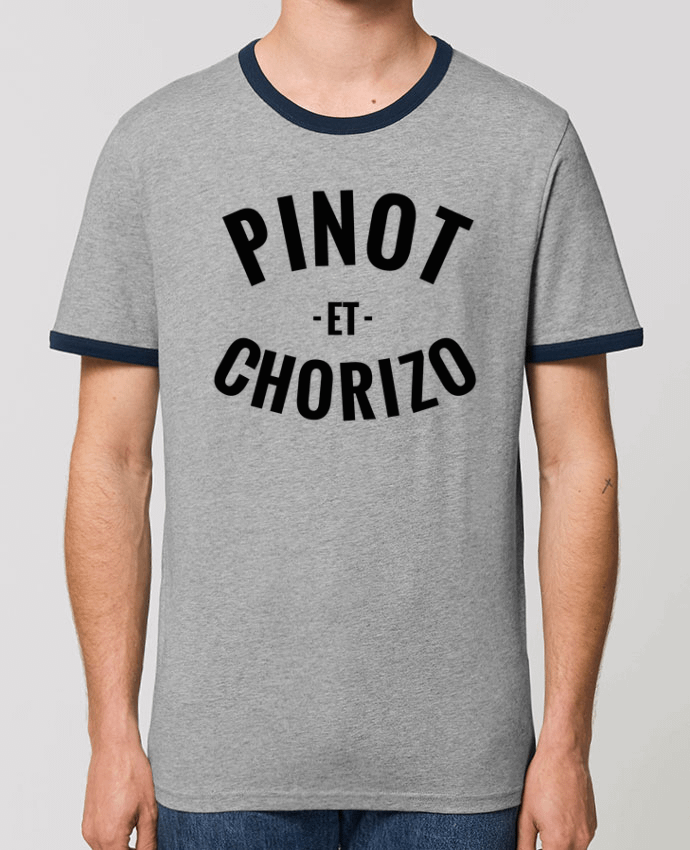 CAMISETA BORDES EN CONTRASTE UNISEX Stanley RINGER Pinot et chorizo por tunetoo