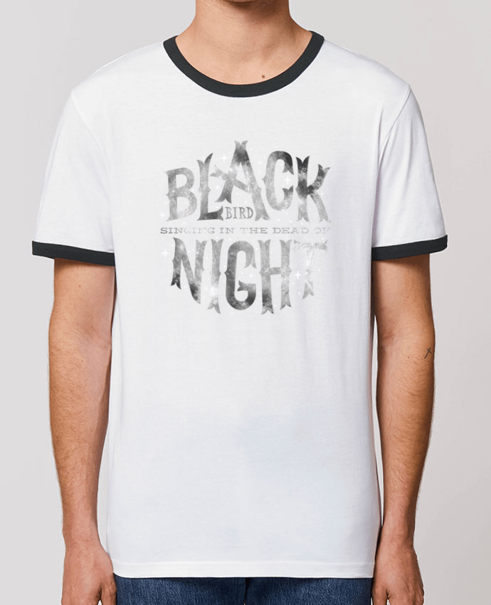 T-Shirt Contrasté Unisexe Stanley RINGER BlackBird by 