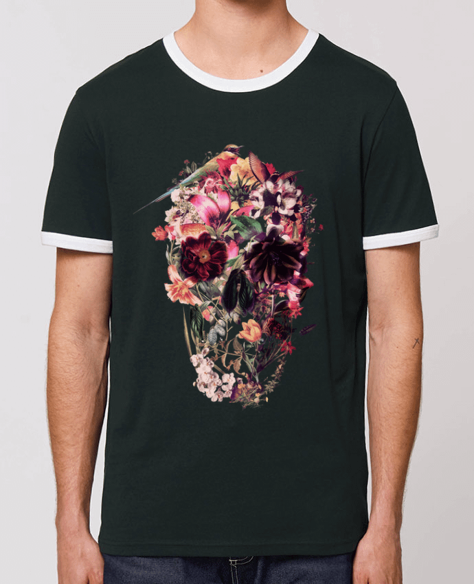 Unisex ringer t-shirt Ringer New Skull Light by ali_gulec