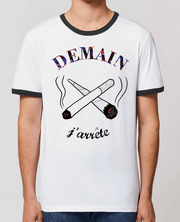 T-shirt Demain j'arrête de fumer par Promis