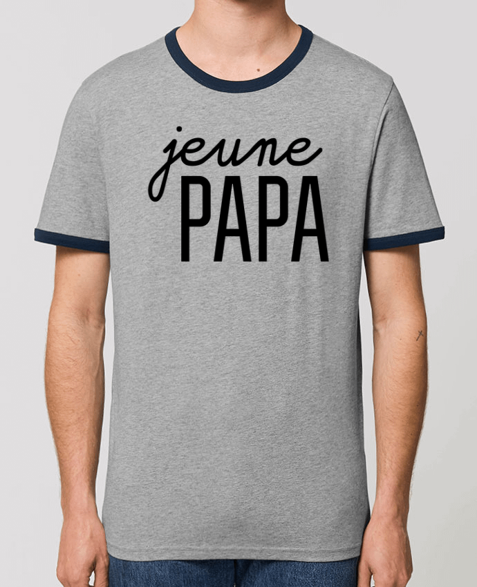 Unisex ringer t-shirt Ringer Jeune papa by tunetoo