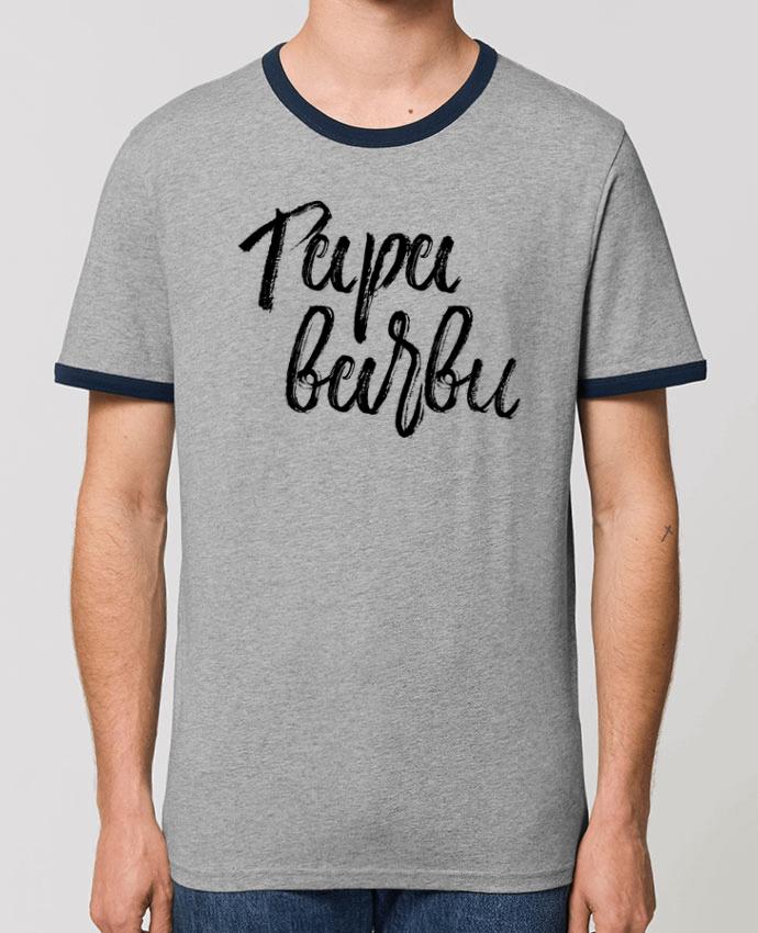 Unisex ringer t-shirt Ringer Papa barbu by tunetoo