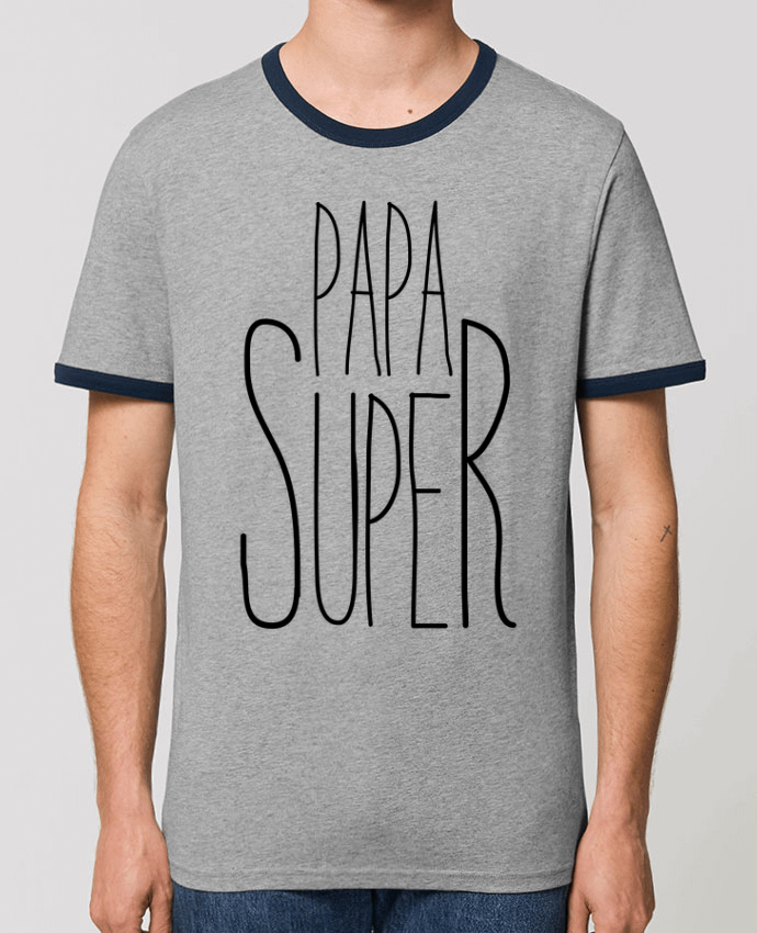 Unisex ringer t-shirt Ringer Papa Super by tunetoo