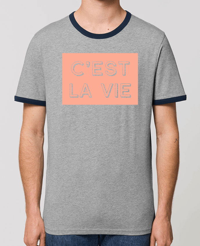 CAMISETA BORDES EN CONTRASTE UNISEX Stanley RINGER C'est la vie por tunetoo