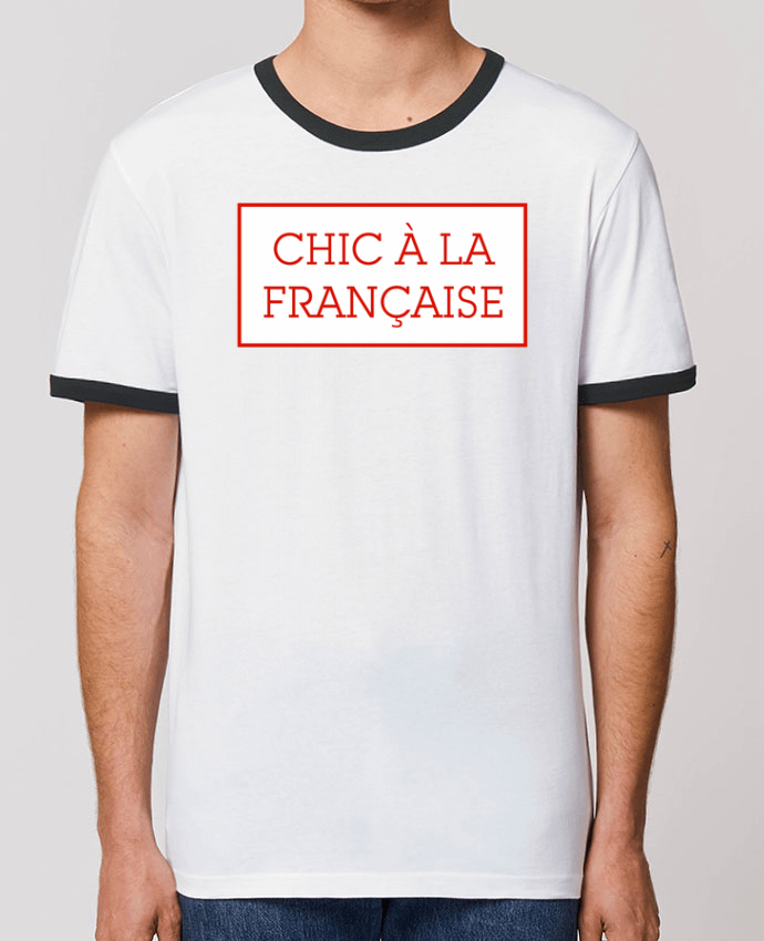 Unisex ringer t-shirt Ringer Chic à la française by tunetoo