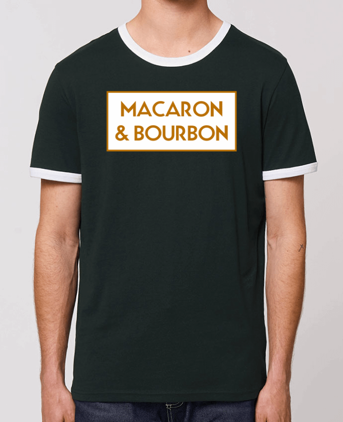 Unisex ringer t-shirt Ringer Macaron et bourbon by tunetoo