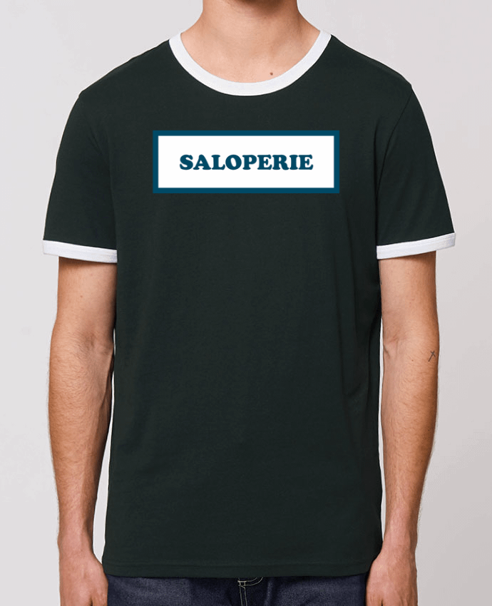 Unisex ringer t-shirt Ringer Saloperie by tunetoo