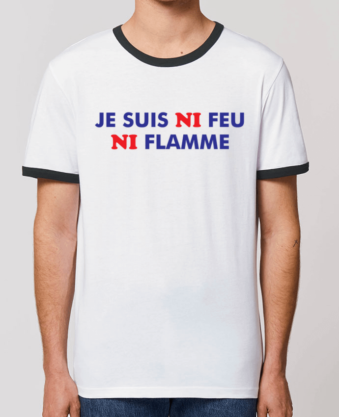 T-Shirt Contrasté Unisexe Stanley RINGER Je suis ni feu ni flamme by tunetoo
