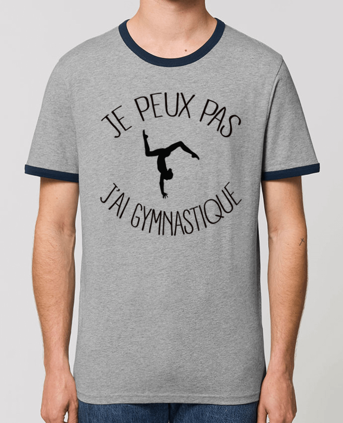 CAMISETA BORDES EN CONTRASTE UNISEX Stanley RINGER Je peux pas j'ai gymnastique por Freeyourshirt.com