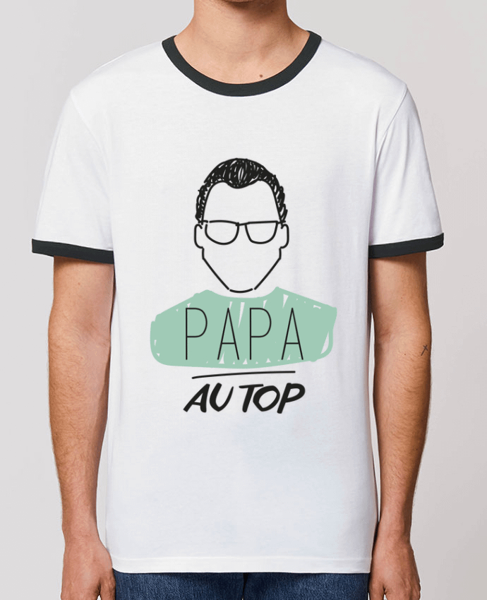 T-shirt DAD ON TOP / PAPA AU TOP par IDÉ'IN