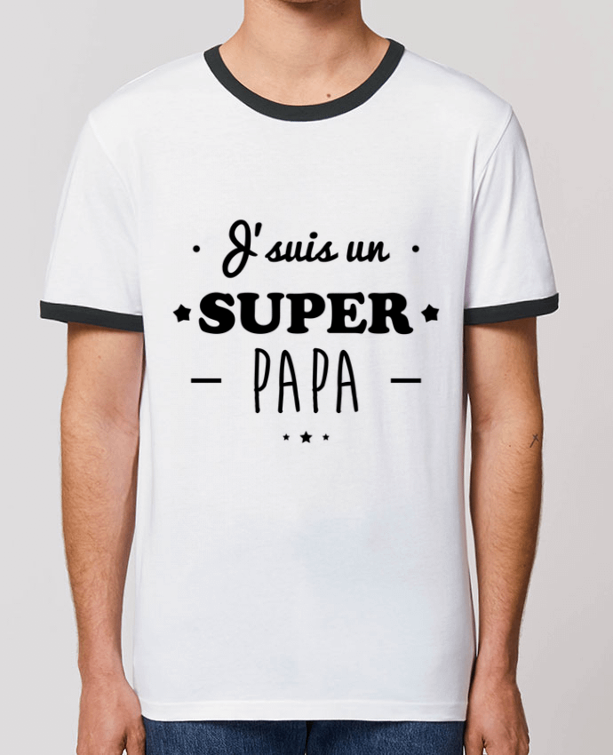 T-shirt Super papa,cadeau père,fête des pères par Benichan