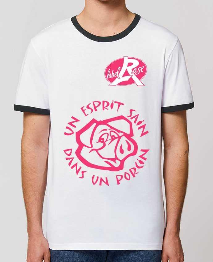 T-shirt un esprit sain dans un  porcin par LabelRose