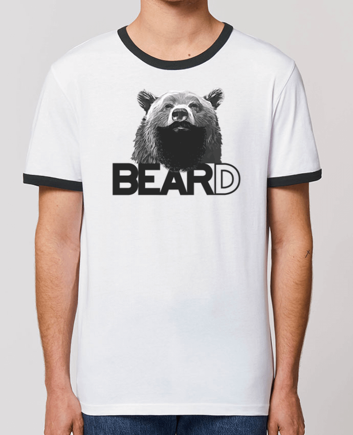 T-Shirt Contrasté Unisexe Stanley RINGER Ours barbu - BearD by justsayin
