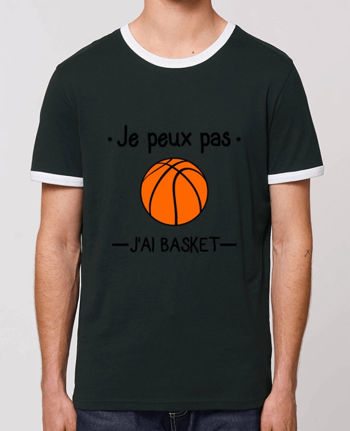T-Shirt Contrasté Unisexe Stanley RINGER Je peux pas j'ai basket,basketball,basket-ball by Benichan