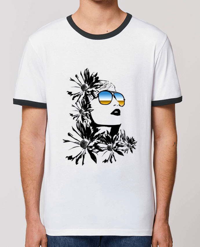 CAMISETA BORDES EN CONTRASTE UNISEX Stanley RINGER women por Graff4Art
