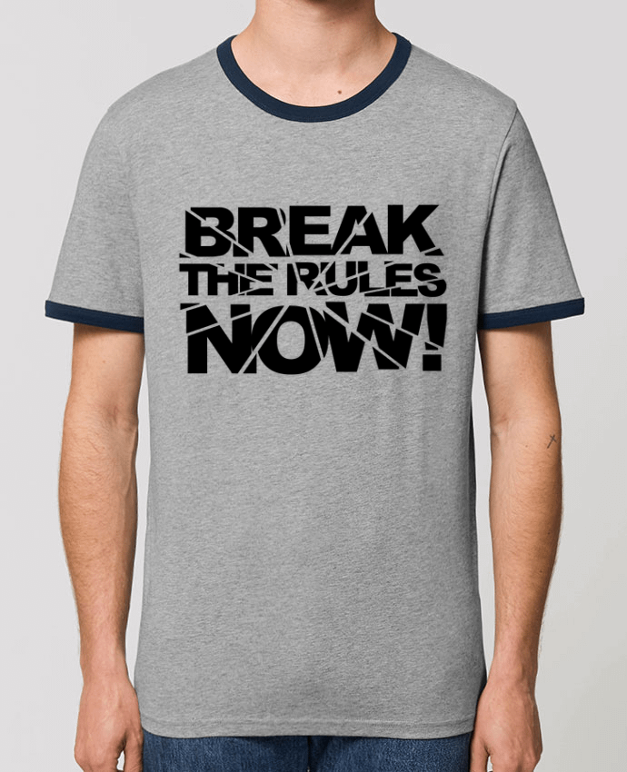 CAMISETA BORDES EN CONTRASTE UNISEX Stanley RINGER Break The Rules Now ! por Freeyourshirt.com