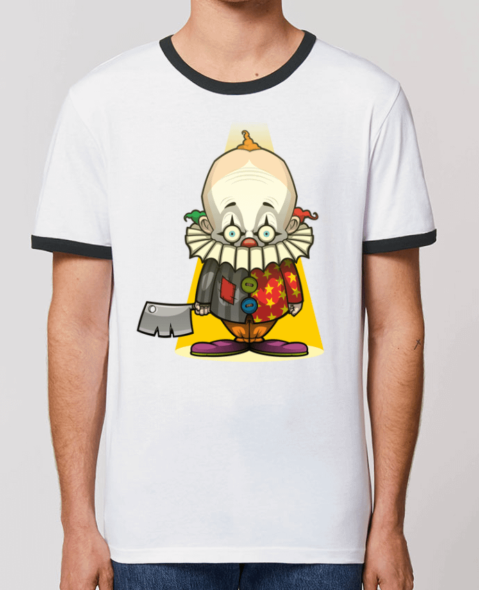 CAMISETA BORDES EN CONTRASTE UNISEX Stanley RINGER Choppy Clown por SirCostas