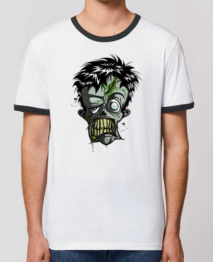 Unisex ringer t-shirt Ringer Toxic Zombie by SirCostas