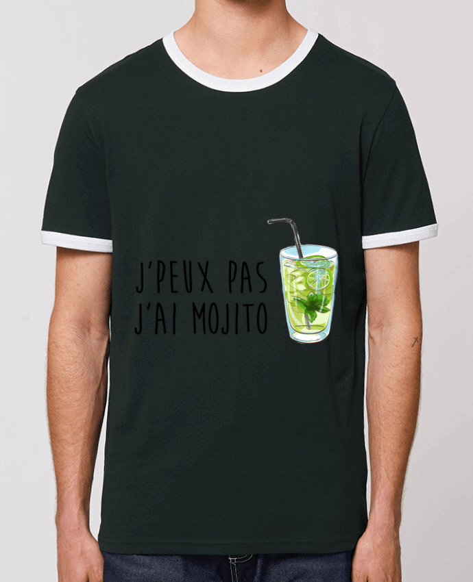 T-Shirt Contrasté Unisexe Stanley RINGER Je peux pas j'ai mojito by FRENCHUP-MAYO