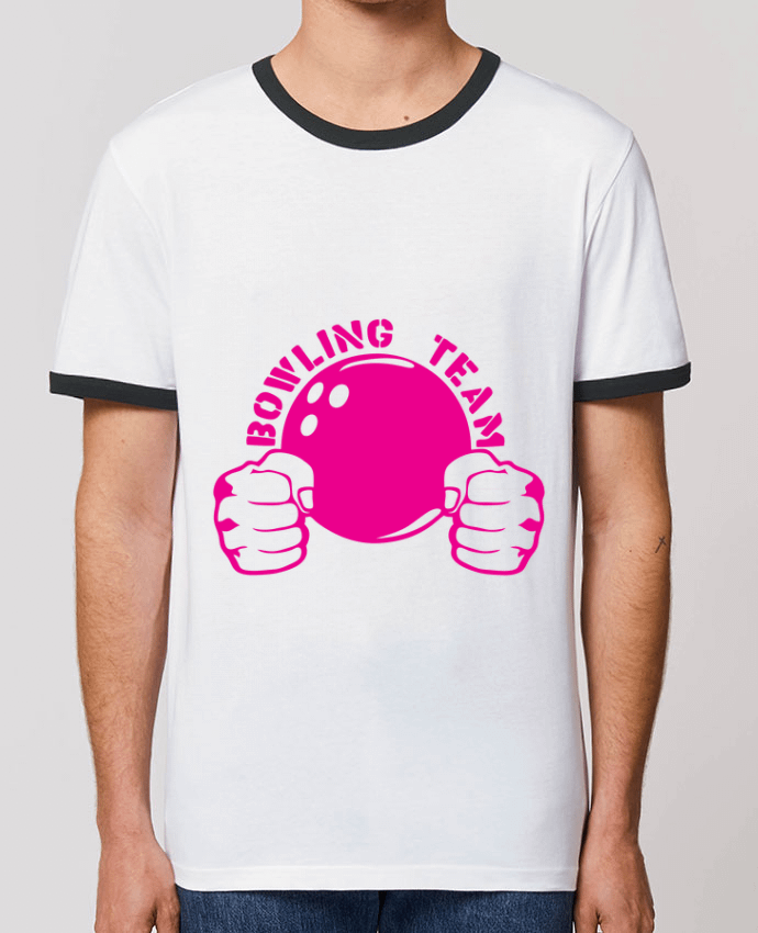 T-shirt bowling team poing fermer logo club par Achille