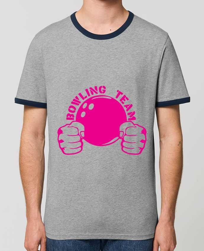 CAMISETA BORDES EN CONTRASTE UNISEX Stanley RINGER bowling team poing fermer logo club por Achille