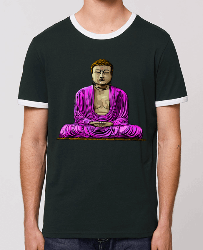 Unisex ringer t-shirt Ringer Bouddha Pop by Numartis