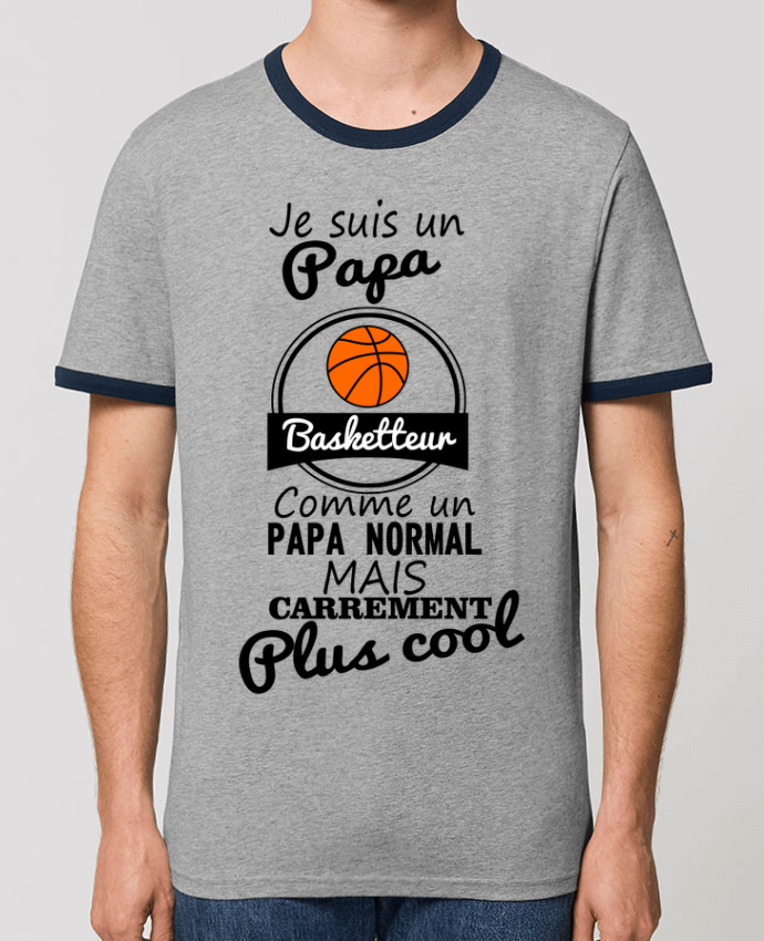 T-shirt Je suis un papa basketteur comme un papa normal mais carrément plus cool par Benichan
