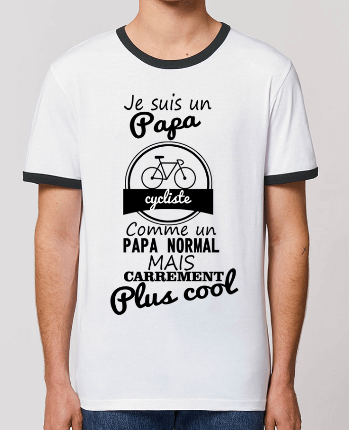 T-shirt Je suis un papa cycliste comme un papa normal mais carrément plus cool par Benichan