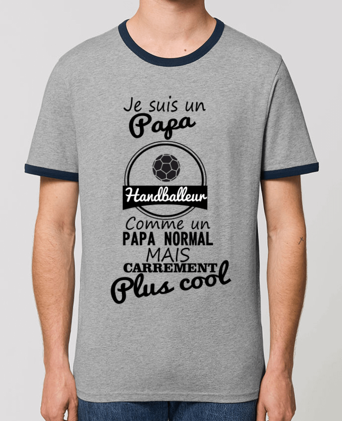 T-shirt Je suis un papa handballeur comme un papa normal mais carrément plus cool par Benichan
