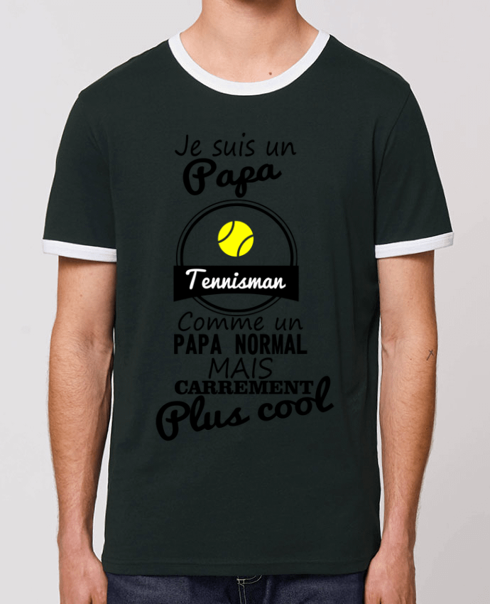 T-shirt Je suis un papa tennisman comme un papa normal mais carrément plus cool par Benichan