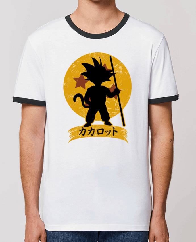 Unisex ringer t-shirt Ringer Kakarrot Crest by Kempo24