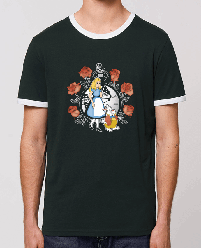 Unisex ringer t-shirt Ringer Time for Wonderland by Kempo24