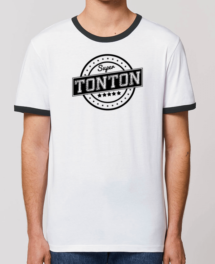 T-Shirt Contrasté Unisexe Stanley RINGER Super tonton by justsayin