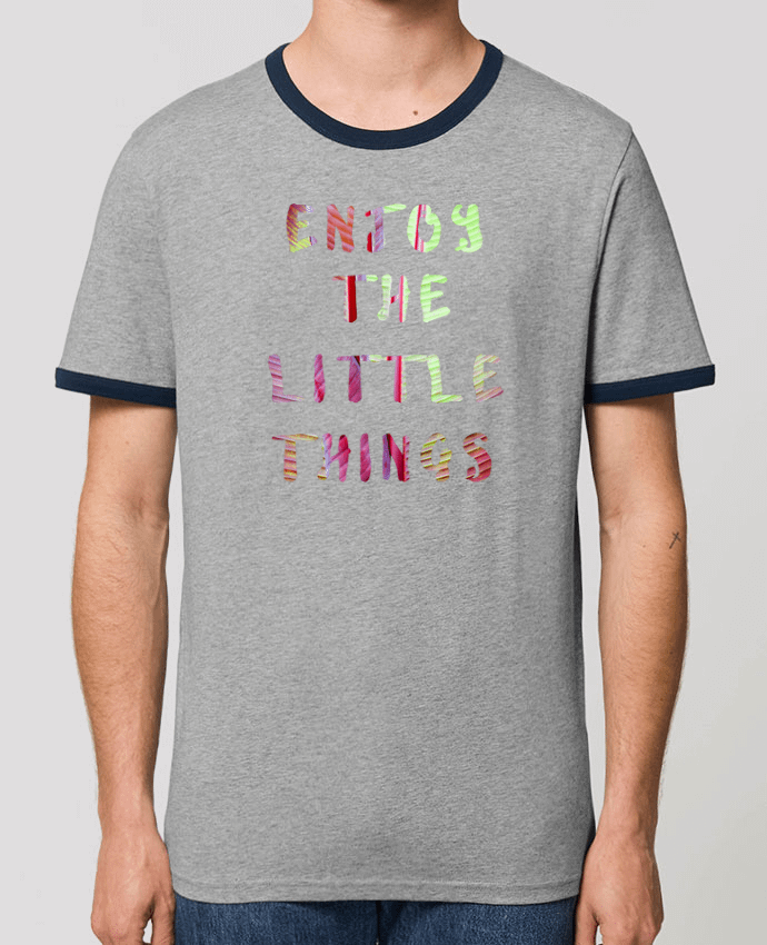 Unisex ringer t-shirt Ringer Enjoy the little things by Les Caprices de Filles