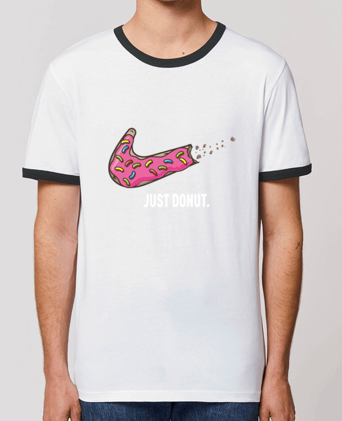 T-Shirt Contrasté Unisexe Stanley RINGER Just Donut by Rustic