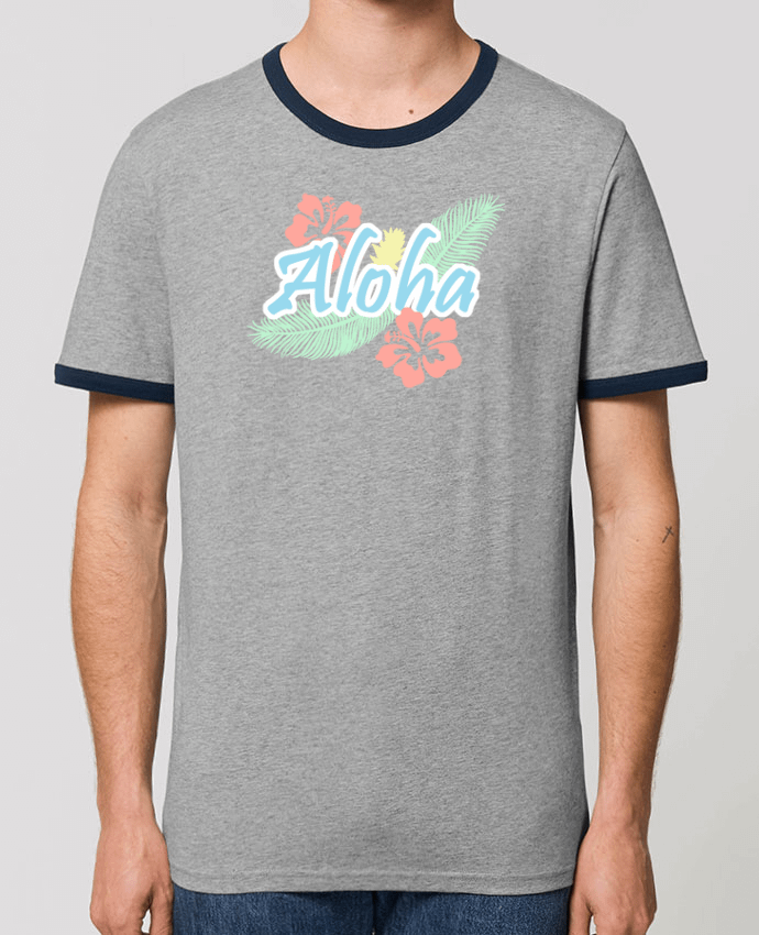 Unisex ringer t-shirt Ringer Aloha by Les Caprices de Filles