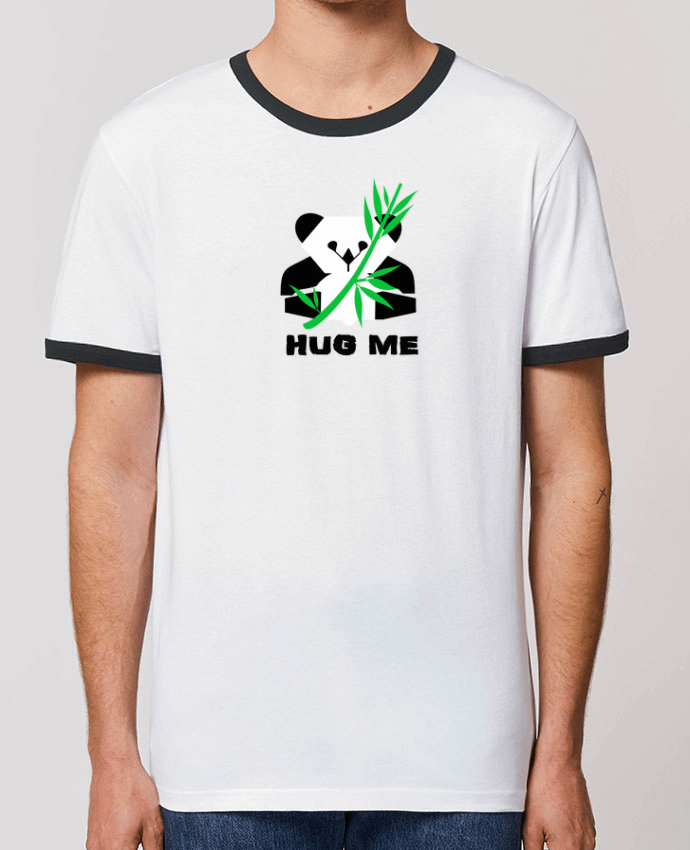 Unisex ringer t-shirt Ringer Hug me by Les Caprices de Filles